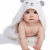 Bamboo Hooded Baby Towel with Animal Ears – Soft & Ultra Absorbent Bath Towel for Infants and Toddlers, Boys and Girls
