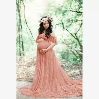 New Maternity Lace Dress Gowns for Photo Shoot Pregnant Dress 1 O1CN01pWXoNX1LFFg98CRRG_2200783051269