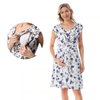 Breastfeeding Dress for Postpartum Women Sleeveless Maternity Clothes Beach Knee-Length Pregnant Women Dress Wear Summer 1 kf-Sae0ea103293e4c73a2d1edd4cbc0dde7Y