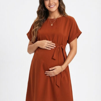 Summer Maternity Dresses Photoshoot Dress Skirt Bat-sleeve Tunic Shirt Dress Maternity Clothings Clothes for Women
