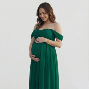 Maternity Photography Dress Chiffon Gown Maxi Pregnancy Prop White