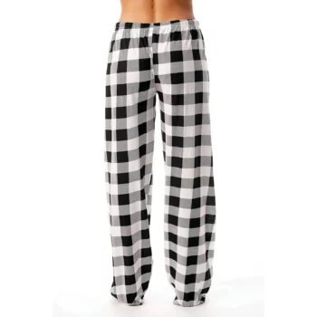 Women Pants Plaid Cotton Loose Ladies Pajama Pants Pyjama Trousers Men Sleep Bottoms Lounge Wear Sleep Lounge Pants Bottoms