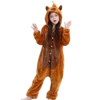 Carnaval Capybara Flannel Blanket Sleepers Onesie Hooded Children Costume Clothes Jumpsuit Sleepwear For Boys Girls