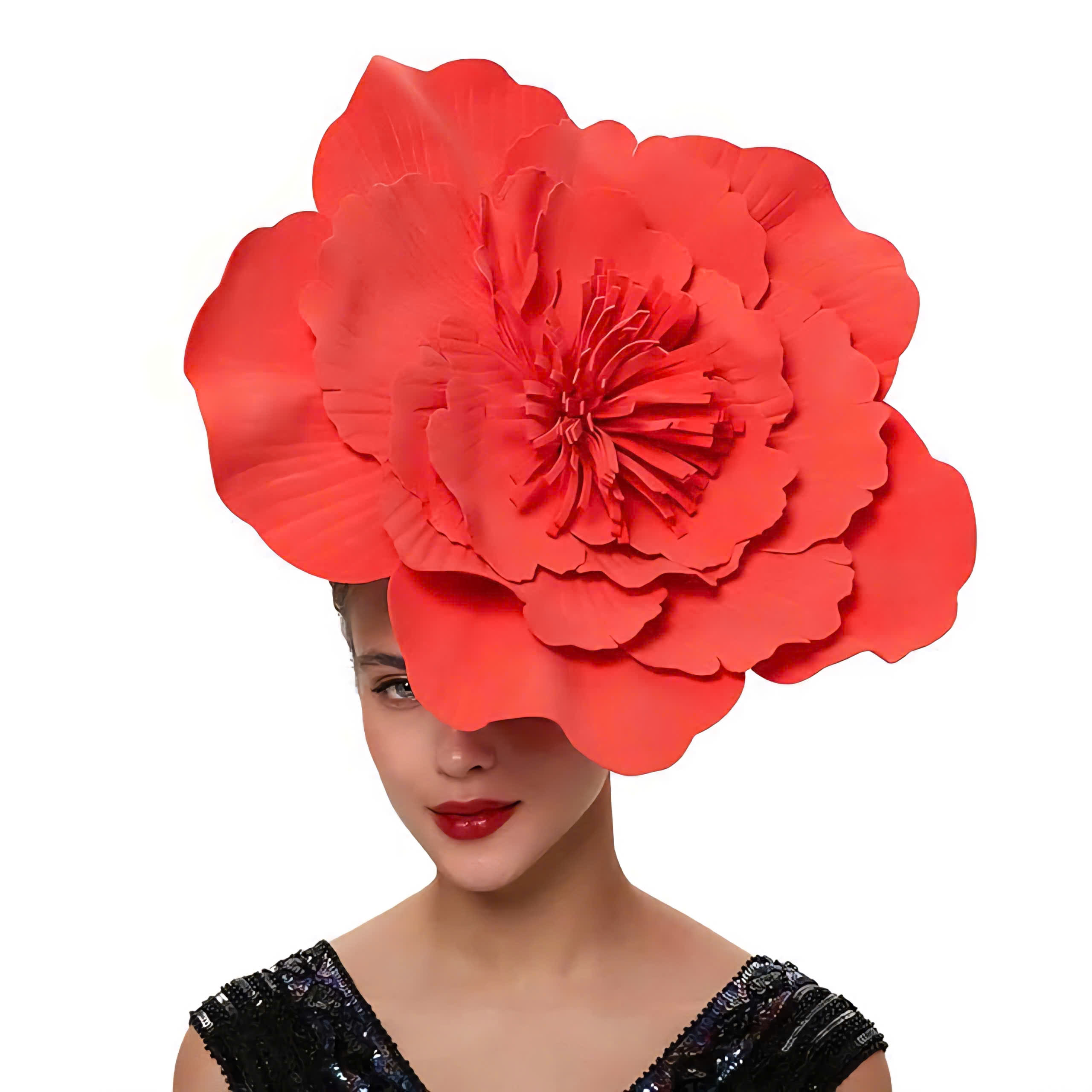 Women's Large Floral Bow Headdress - One Size