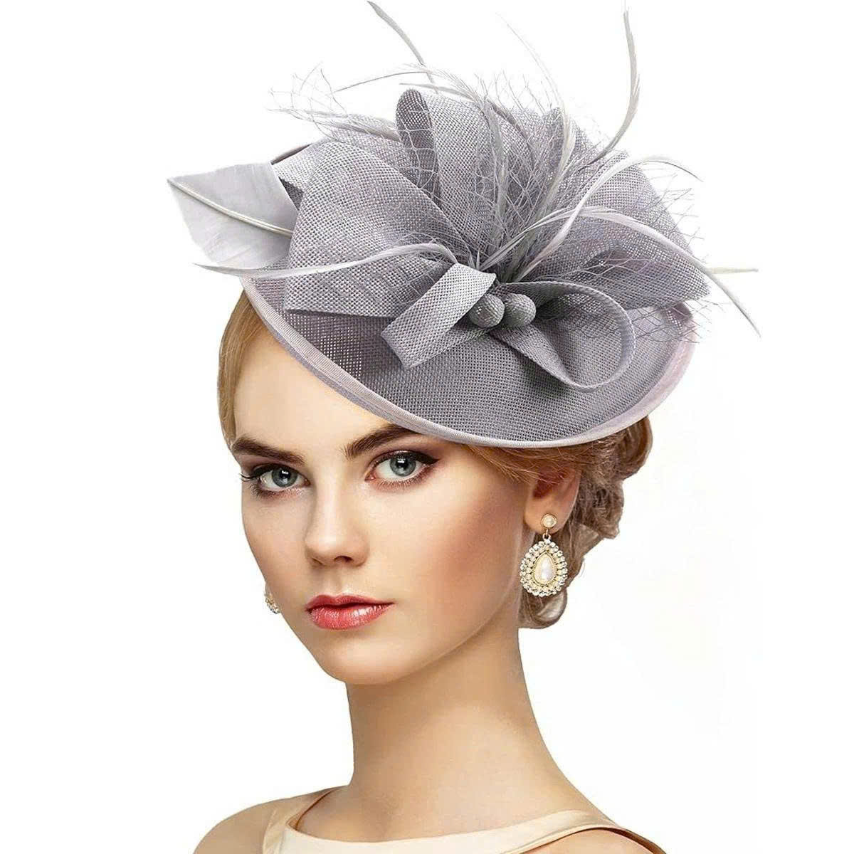 Elegant Fancy Flower Fascinator Hat - Women's