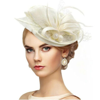 Elegant Fancy Flower Fascinator Hat - Women's 1 Elegant Fancy Flower Fascinator Hat – Women’s